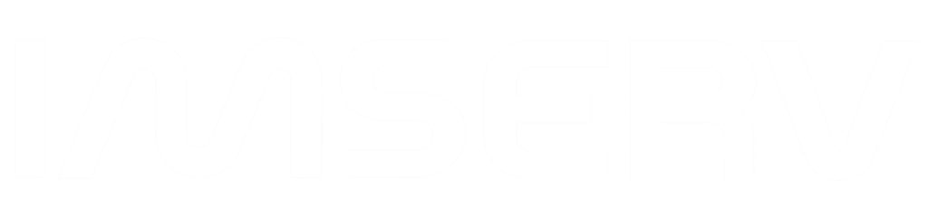 White text on a light grey background spelling out “IMSERV” in a modern, rounded font.
