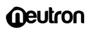 The word neutron in black text, with the letter n inside a solid black circle.