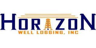 Horizon Well Logging, Inc. logo with a stylized oil rig forming the letter I in Horizon and orange and blue text.